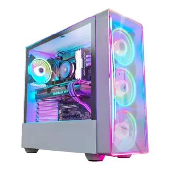 modern gaming pc isolated on transparent free png (1)