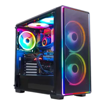 modern gaming pc isolated on transparent free png (2)