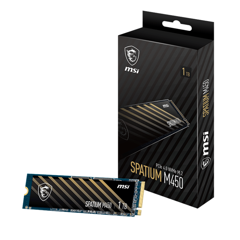 msi spatium m450 pcie 4.0 nvme m.2 500gb