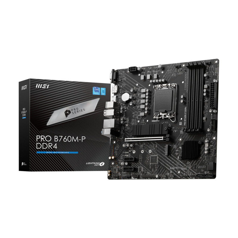 msi pro b760m p ddr4 motherboard