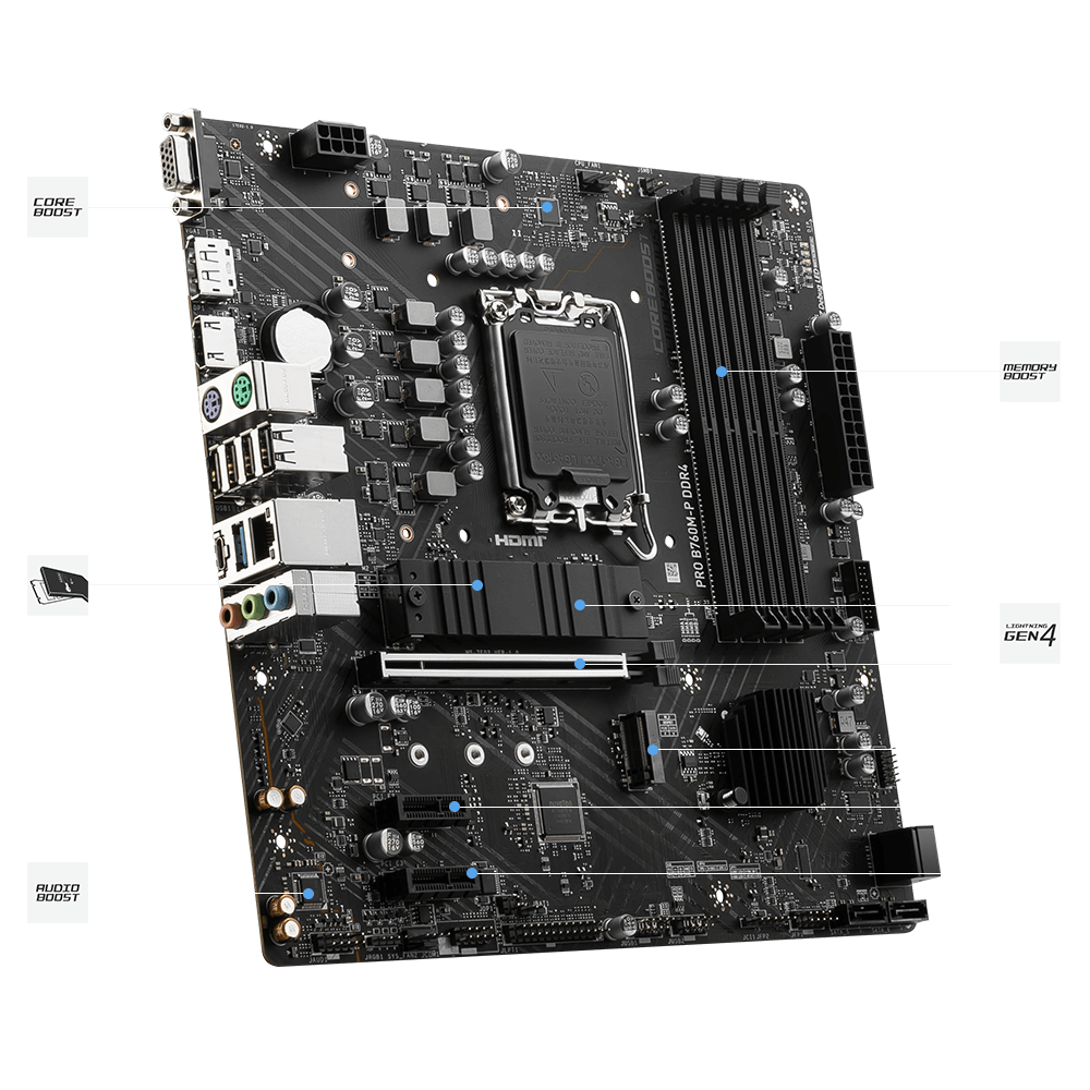 msi pro b760m p ddr4 motherboard msi pro b760m p ddr4 motherboard